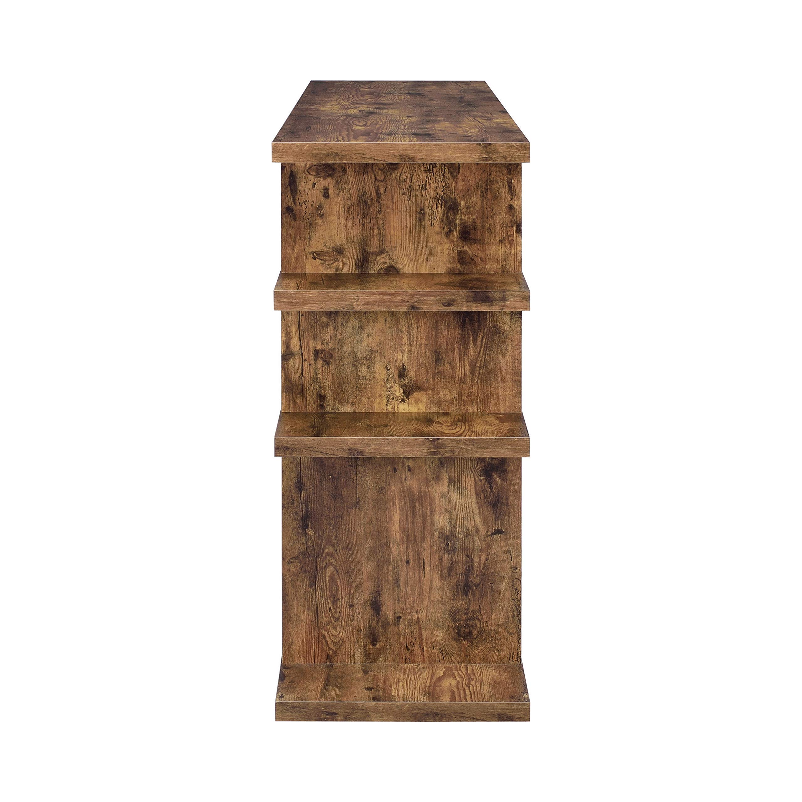 Amazon.com: Coaster Furniture 3-Tier Bookcase Antique Nutmeg Open